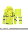 chinese supplier 150D polyester free shipping sample workwear waterproof hi vis reflective jacket