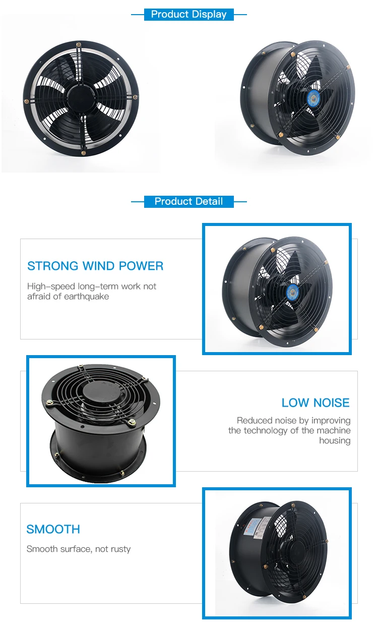 YWF single and double shaft efficient cylindrical axial Fan