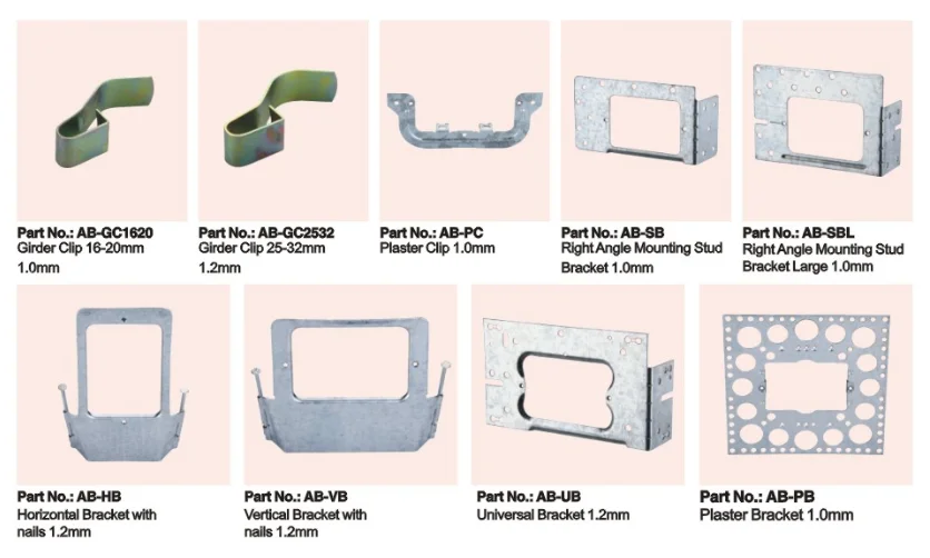 Yueqing* Electrical Wall Brackethorizontal Prenailed Mounting Bracket