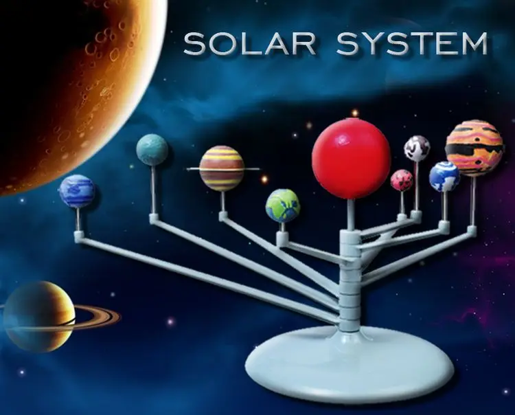 Sunlight Plastic Solar System Celestial Bodies Planets Model Educational Toys XB