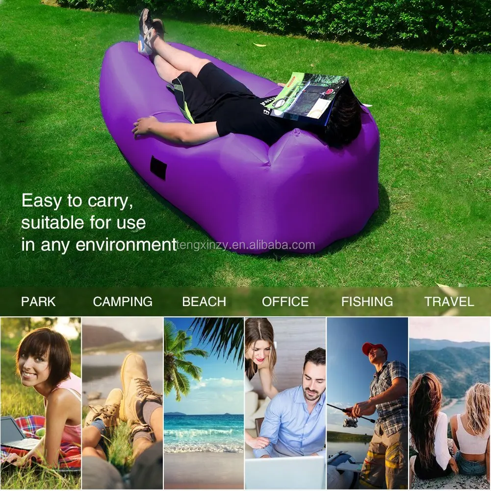 Amazon Top Seller Beach Lazy Air Sofa Camping Inflatable Air Lounger .jpg