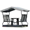 outdoor park garden patio aluminium gazebo swing