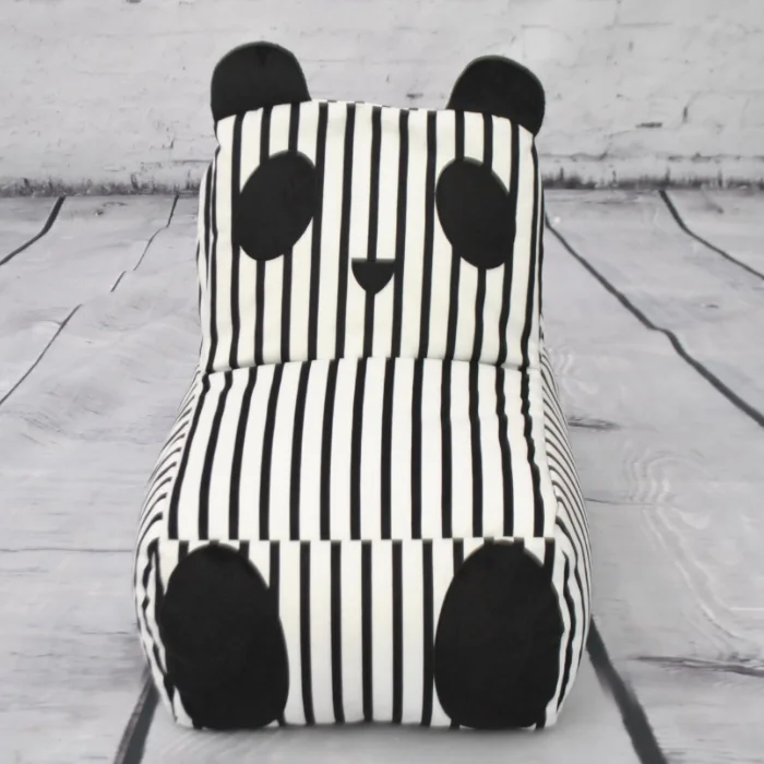 Whiteblack Printed Panda Bean Bag Sofa Child Chairs Buy Bean Bag