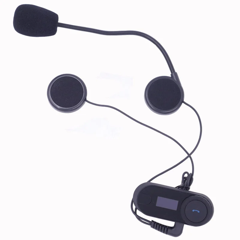 800M LCD Screen Bluetooth Intercom Motorcycle Interphone FM Radio Helmet Headset