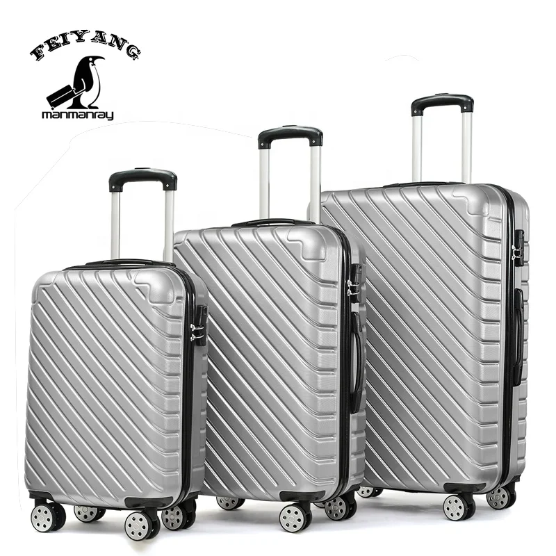 

Wholesale custom lightweight sport 3pcs wheels rolling cabin abs pc hard case carry on suitcase travel smart trolley luggage set, Variety