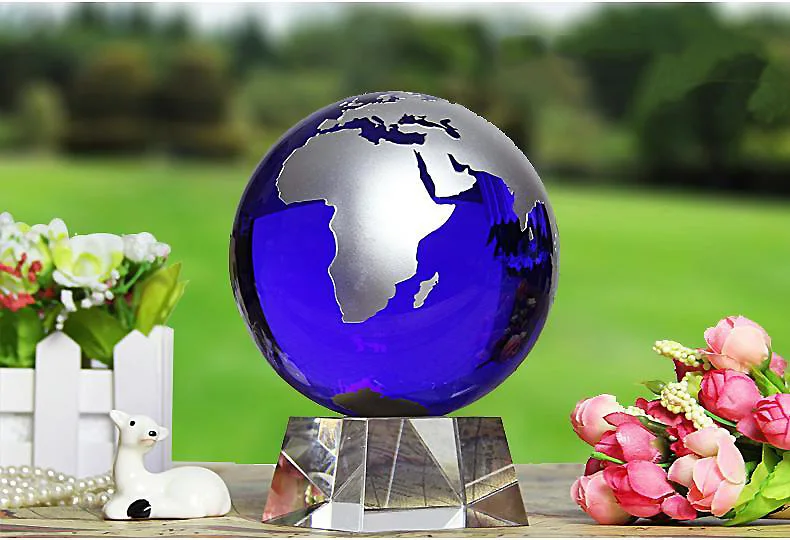 Wholesale 60mm large clear glass sphere decoration crystal ball for gift