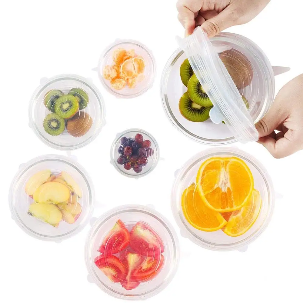 Silicone Stretch Lids Flexible Silicone Suction Lid Food Cover