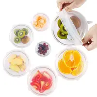 

Silicone Stretch Lids Flexible Silicone Suction Lid Food Cover