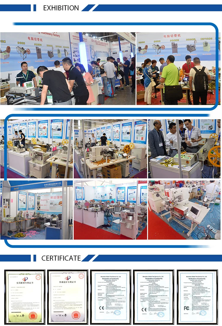 Automatic Hot and cold rubber band Elastic cord  electric tape   zipper HOOK & LOOP cutter cutting machine