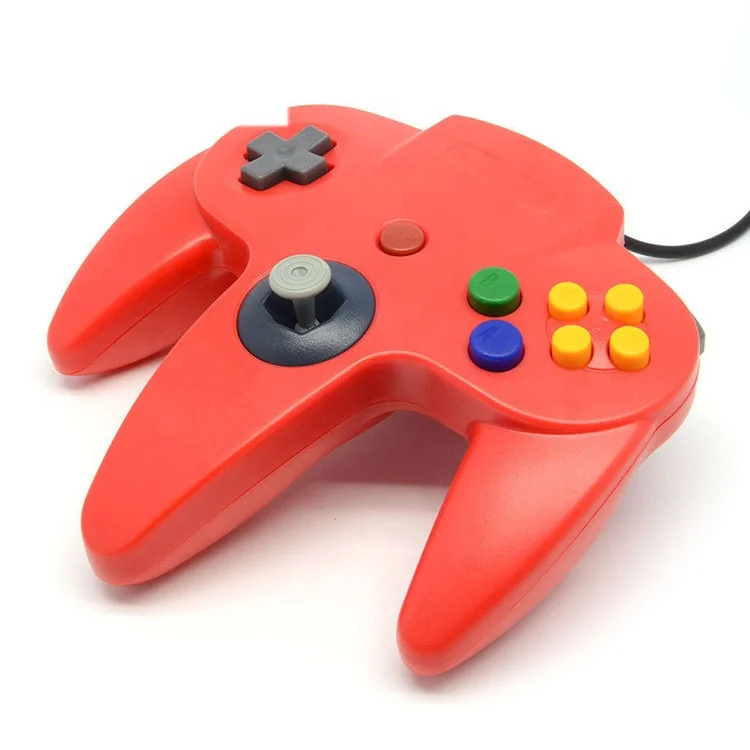 

Game Accessory Wired Classic Games Gamepad Joystick Joypad Controller For N64 Nintendo 64, Colorful