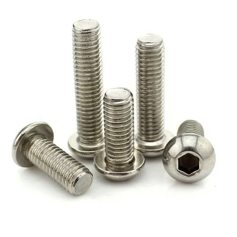 
ISO7380 half round screw pan head socket cap screw 