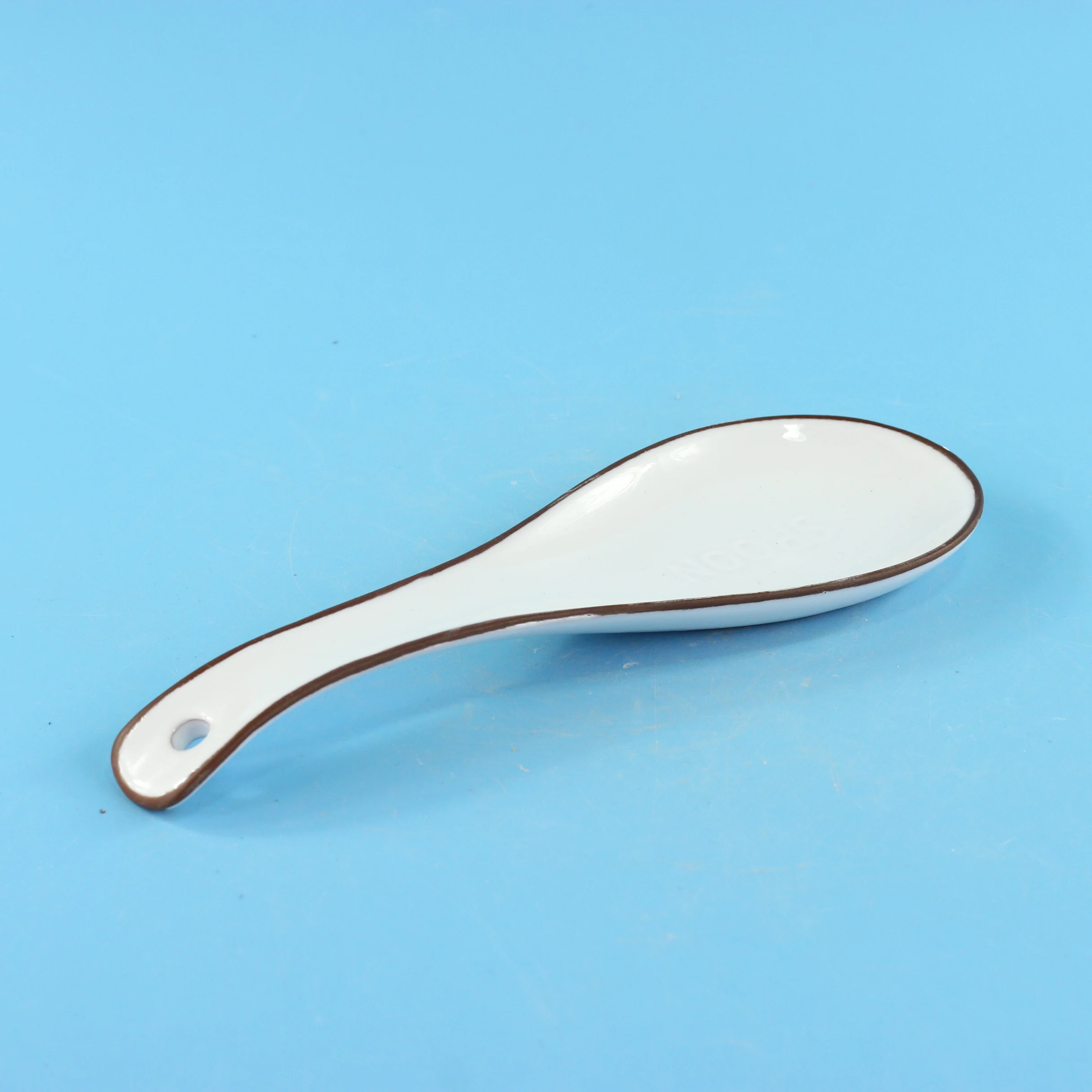 Customized Embossed Words White Ceramic Spoon Rest Buy Spoon Rest