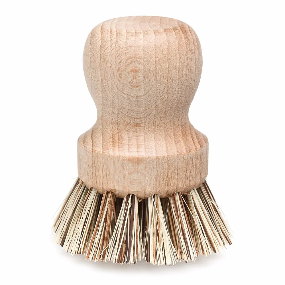 

Natural Beech Wood Pot Brush For Cleaning or Scrubbing Purposes