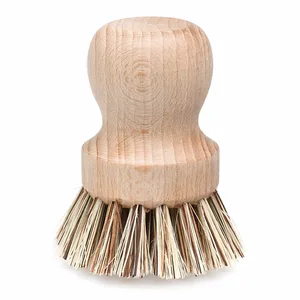 Image of Natural Beech Wood Pot Brush For Cleaning or Scrubbing Purposes