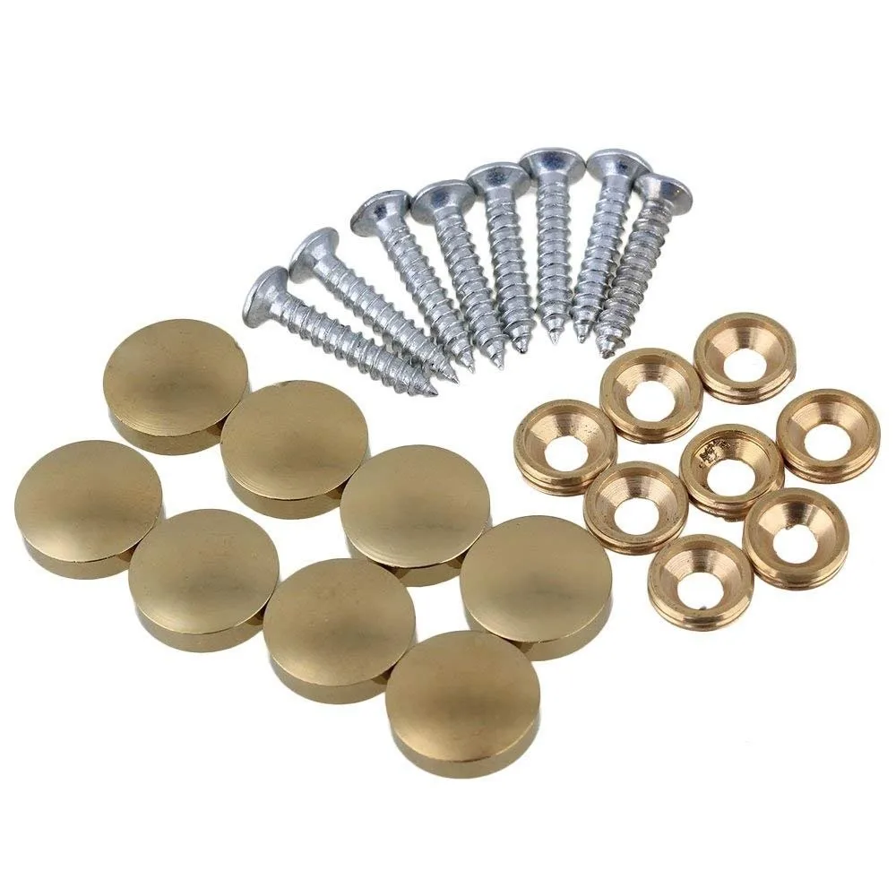 光滑和拉丝表面库珀镜子螺丝铜镜钉