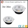 Factory price AC85-265V aluminum cool white 3w 5w 7w 9w 12w 15w 18w 24w 36w led COB ceiling downlight