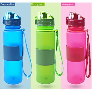 Image of 2019 New products silicone drinking collapsible water bottle/foldable water bottle