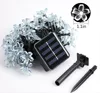 outdoor wedding lights 20 led 4.8m RGB backyard solar garden decoration led string lights party decorative lights Ni-HM battery