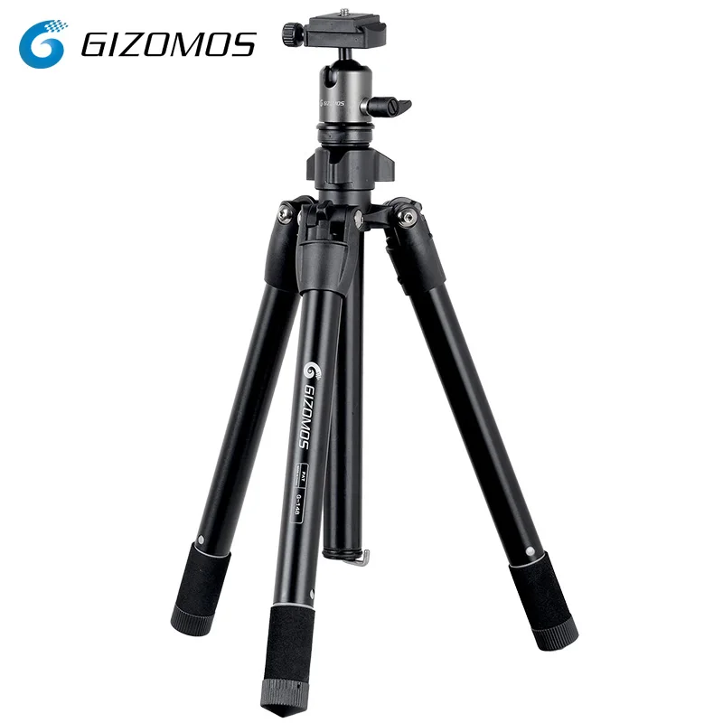 

XILETU G-148 high-quality, professional lightweight, retractable aluminum tripod for SONY SLRS and smartphones, Black and bronze