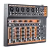 Portable 7-Channel Mic Line Audio Mixer Mixing Console 3-band EQ USB Interface 48V Phantom Power with Power Adapter