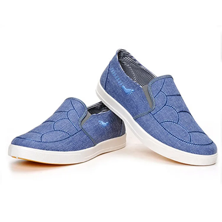 

New arrival OEM canvas mens canvas no lace shoes