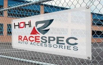 
Professional printing custom outdoor fence scrim mesh roadside advertising banner 