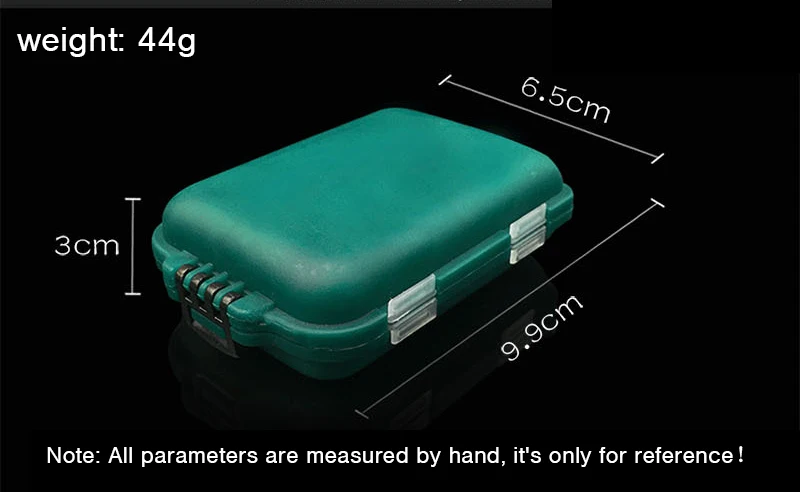 
WEIHE 003# small plastic squid jig hook box/fishing tackle storage box 