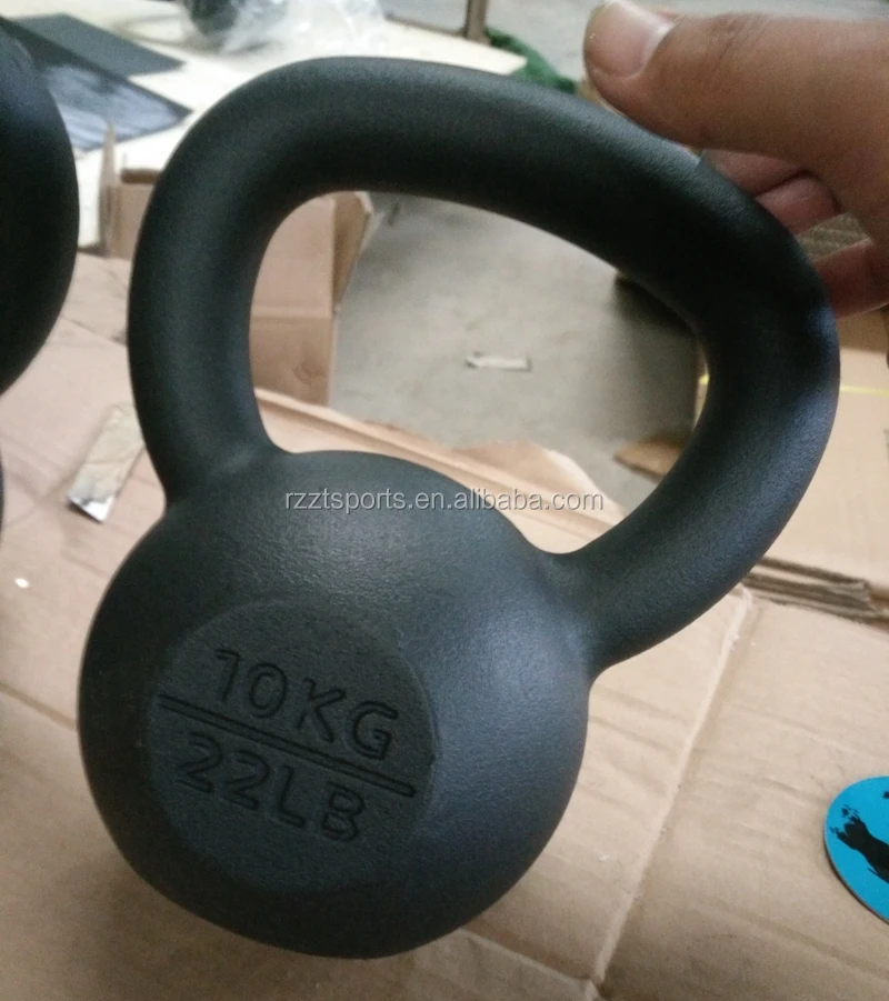 

rizhao cast iron kettlebells gym kettlebell, Black