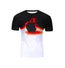 3d printing t-shirt custom apple fire men's summer t-shirt sublimation 3d t-shirt tshirt