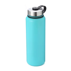 Image of March EXPO Promotion 32oz big mouth Double wall water bottle 304 Stainless Steel water flask with lid