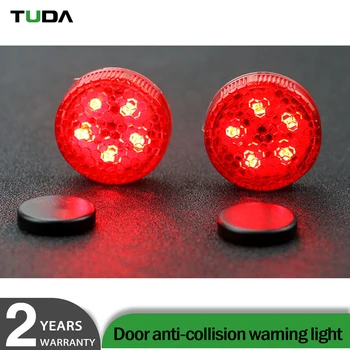 Wireless Red Mini Magnetic Battery Strobe Flashing Stop Light Burst Car Door Led Warning Lamp