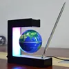 Hot selling E shape levitating globe magnetic levitation floating and rotating world globe creative furnishing articles