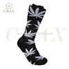 2016 custom trade assurance 100% cotton marijuana weed leaf socks ,hemp good quality leaves cheap marijuana socks