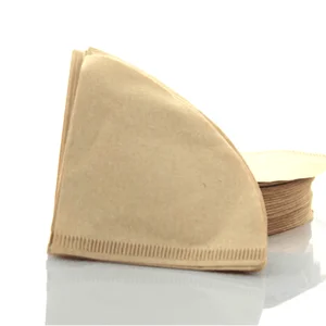 Image of Ecocoffee V60 Disposable Paper Coffee Filters 40/100 Pieces 1-4 Cups V60 Coffee Filter