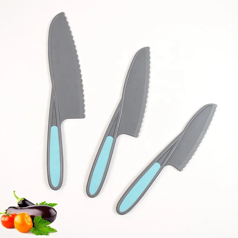 Hot Wholesale Kidssafe Knives Kitchen Fruit Vegetable Lettuce Cake