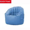 Customized Living Room Sofa Blue Waterproof Leather Bean Bag