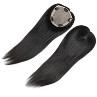 

Size 5.5*6 inch hand made natural black topper hair pieces for thin hair women,silk top base virgin brazilian human hair toupee