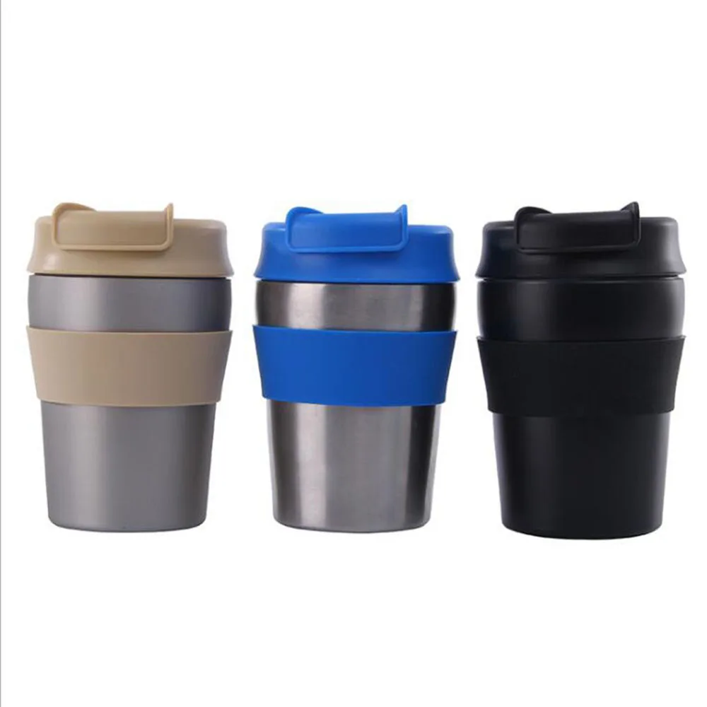 

10OZ double wall stainless steel 304 coffee mug cafe office vacuum tumbler car thermos coffee cup, As picture showed