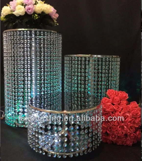 Dg98 22 Crystal Chandelier Wedding Cake Stand For Dg98 22 Crystal Chandelier Wedding Cake Stand For Centerpiece Centerpieces Table