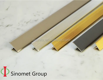 Aluminium Edge Tile Trim Floor T Shape Trim Transition Strip For