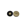 New style coat button 2 hole metal button with plastic button inlay