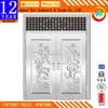 China auspicious pattern stainless steel door prosperity brought by the dragon and the phoenix entry door factory direct door