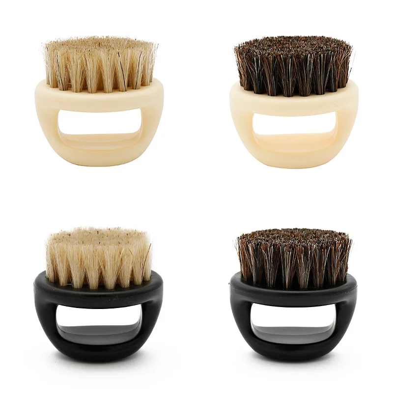

Free Shipping Custom Logo Ring Design Horse Bristle Barber Beard Men Shaving Brush, Salon Face Cleaning Razor Brush, N/a