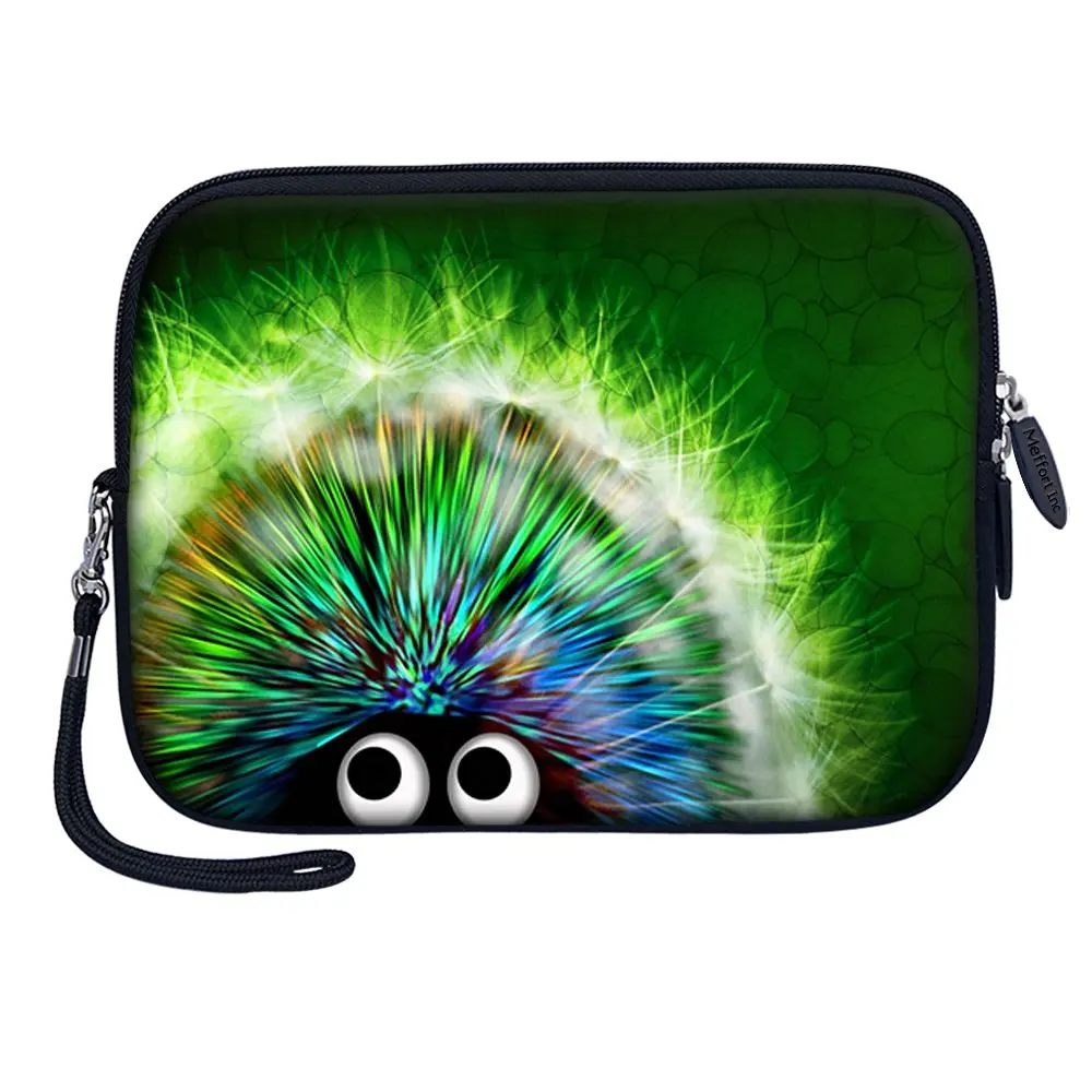 Meffort Inc 7 inch Tablet Carrying Case Sleeve Bag w Removable Handle for most 6" 7" 8" Tablet eBook - Cute Porcupine A