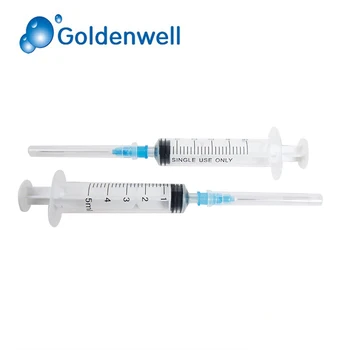 Disposable Hypodermic Syringe Three Parts With Needle Luer Slip Tip(ce ...