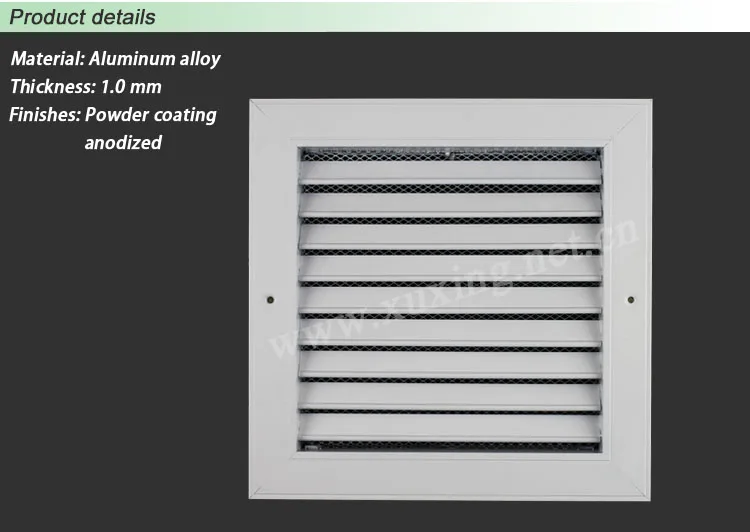 Air Grille Bathroom Saudi Arabia Fixed Type Air Louver Window
