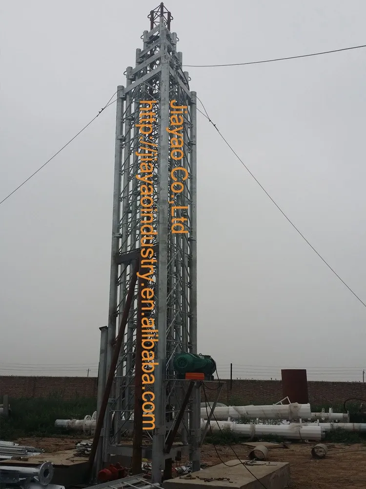 galvanized microwave telescopic tower