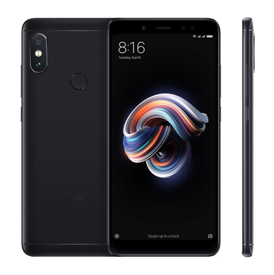 

Redmi Note 5 Black Global Version 4GB 64GB Snapdragon636 Android smartphone