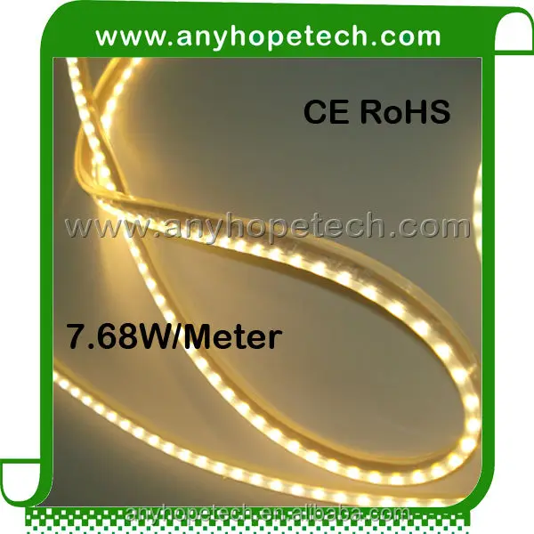 
12V 3000K SMD335 96 led per meter Waterproof Side Emitting LED Light Strips 
