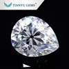 Tianyu gem factory perfect cut top seller DEF VVS antique old mined cut pear shape moissanite stone